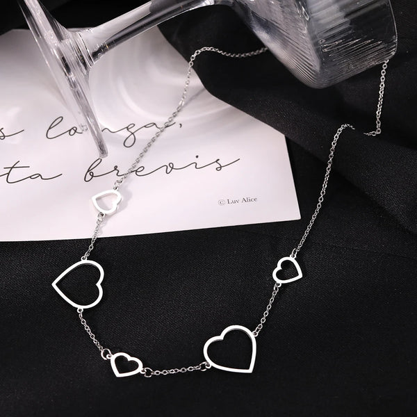 Stainless Steel Love Heart Necklace