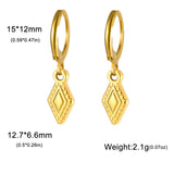 Stainless Steel Hoop Earrings - 2 Colours - 12 Designs
