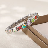 Stainless Steel Flower Italian Charm - 7 Options