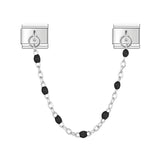 Stainless Steel Beaded Chain Italian Charm - 14 Options