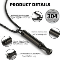 Titanium Steel Breathing Necklace - 2 Colours