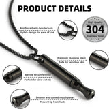 Titanium Steel Breathing Necklace - 2 Colours