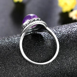 925 Sterling Silver Purple Stone Ring - 21 Designs
