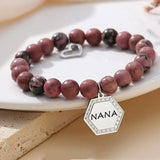 Best Nana Ever Round Beaded Bracelet