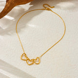 Fashion Stainless Steel Golden Colour Necklace - 11 Options