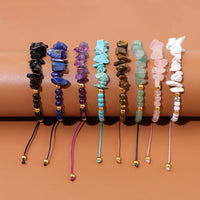 19cm Irregular Chip Stone Bracelet - 16 Options