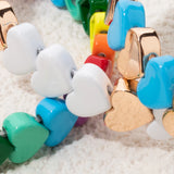 Fashion Colourful Enamel Heart Bracelet - 9 Options