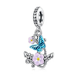 925 Sterling Silver Cute Anchor Hanging Charm - 2 Options