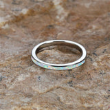 Fashion Created Opal Eternity Ring - 2 Colours