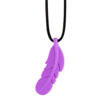 Silicone Feather Chew/Anxiety Necklace - 5 Colours