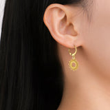 Stainless Steel Hoop Earrings - 2 Colours - 12 Designs