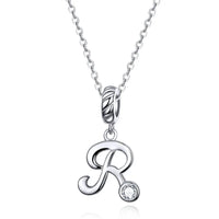 925 Sterling Silver Letter/Initial Necklace - 26 Options