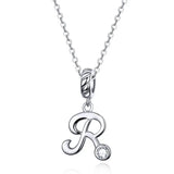 925 Sterling Silver Letter/Initial Necklace - 26 Options