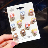 Fashion 10pcs/set Clip on Acrylic Earrings - 5 Options