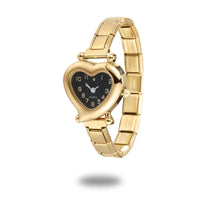 Stainless Steel 9MM Italian Charm Heart Watch - 13 Options