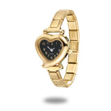 Stainless Steel 9MM Italian Charm Heart Watch - 13 Options