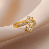 Stainless Steel Resizable Open Ring - 31 Options