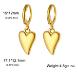 Stainless Steel Hoop Earrings - 2 Colours - 12 Designs