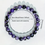 Fashion Purple Fire Agate Natural Stone Bracelet