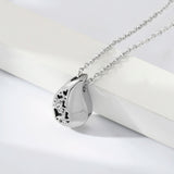Stainless Steel Teardrop Heart Urn Necklace - 2 Colours