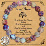 To My Mom Tree of Life Natural Stone Bracelet - 6 Options