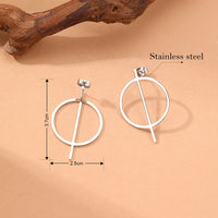 Stainless Steel Circle Earrings