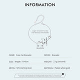 925 Sterling Silver Cat/Dog Pawprint Bracelet - 5 Options