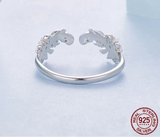 925 Sterling Silver Scrollwork Open Ring