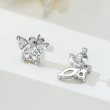 925 Sterling Silver Butterfly Stud Earrings - 4 Options
