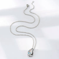 Stainless Steel Teardrop Heart Urn Necklace - 2 Colours