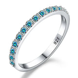 925 Sterling Silver Moissanite Eternity Ring - 4 Options