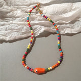 Fashion Colourful Beaded Choker Necklace - 5 Options