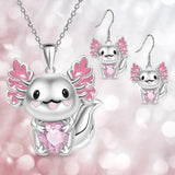 Axolotl Pink Zircon Fashion Set