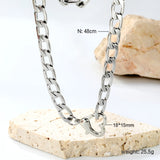 Stainless Steel Heart Shaped Pendant Necklace - 33 Options