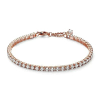 925 Sterling Silver Cubic Zirconia Tennis Bracelet - 14 Options