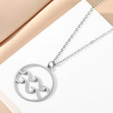 Stainless Steel Wave Necklace - 12 Options