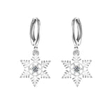 925 Sterling Silver Christmas Hoop Hanging Earrings - 14 Options