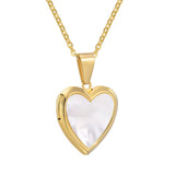 Stainless Steel Openable Heart Pendant - 4 Colours - 3 Sizes