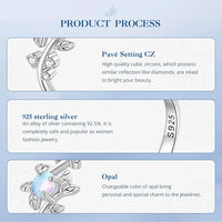 925 Sterling Silver Vine Opal Ring
