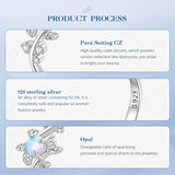 925 Sterling Silver Vine Opal Ring