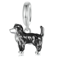 925 Sterling Silver Dog Hanging Charm - 9 Options