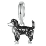 925 Sterling Silver Dog Hanging Charm - 9 Options
