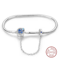 925 Sterling silver 17-20CM Charm Bracelet - Various Designs