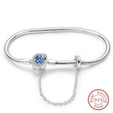 925 Sterling silver 17-20CM Charm Bracelet - Various Designs