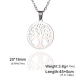 Stainless Tree of Life Necklace - 6 Options