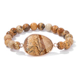 Fashion Natural Stone Bracelet - 3 Sizes - 5 Designs