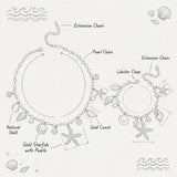 Fashion Ocean Themed Imitation Pearl Necklace/Bracelet/waist chain - 8 Options
