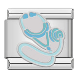Stainless Steel Medical Themed Italian Charm - 8 Options