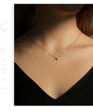 925 Sterling Silver Birthstone Heart Necklace - 12 Options