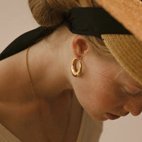 Stainless Steel Hoop Earrings - 2 Colours - 4 Options